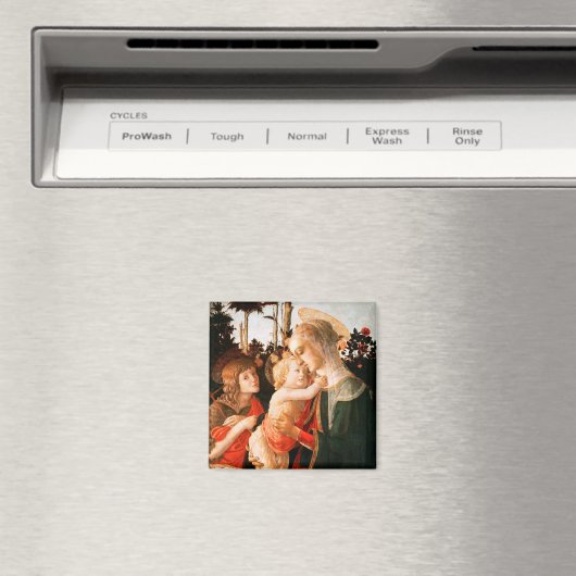 Madonna und Kind mit St. John the Baptist Magnet (In Situ (Geschirrspüler))