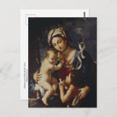 Madonna und Kind mit St. John von Sirani Postkarte (Vorne/Hinten)