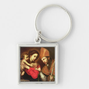 Madonna und Kind mit St. Zenobius Schlüsselanhänger