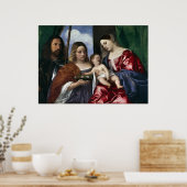 Madonna und Kind mit Sts Dorothy und George Poster (Küche)