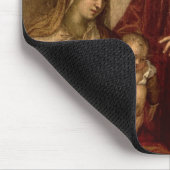 Madonna und Kind mit vier Staatsmännern Mousepad (Ecke)