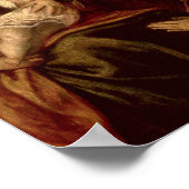 Madonna und Kind mit vier Staatsmännern Poster (Ecke)