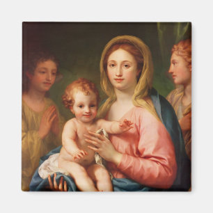 Madonna und Kind mit zwei Engeln, 1770-73 Magnet