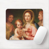 Madonna und Kind mit zwei Engeln, 1770-73 Mousepad (Mit Mouse)