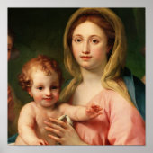 Madonna und Kind mit zwei Engeln, 1770-73 Poster (Vorne)