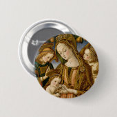 Madonna und Kind mit zwei Engeln Button (Vorne & Hinten)