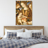 Madonna und Kind mit zwei Engeln Leinwanddruck (Insitu (Schlafzimmer))