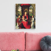 Madonna und Kind mit zwei Engeln Leinwanddruck (Insitu (Wohnzimmer))