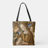 Madonna und Kind mit zwei Engeln Tasche (Rückseite)