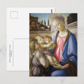 Madonna und Kind mit zwei Engeln von Botticelli Postkarte (Vorne/Hinten)