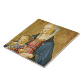 Madonna und Kind mit zwei Spendern, 1525-1530 Fliese (Seite)