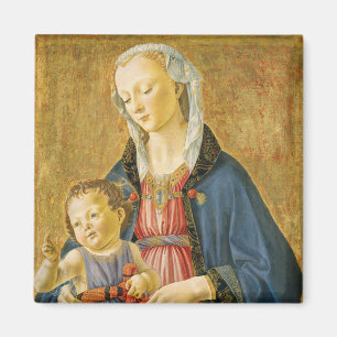 Madonna und Kind mit zwei Spendern, 1525-1530 Magnet