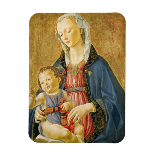 Madonna und Kind mit zwei Spendern, 1525-1530 Magnet (Vertikal)