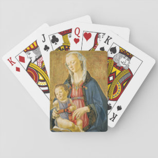 Madonna und Kind mit zwei Spendern, 1525-1530 Spielkarten