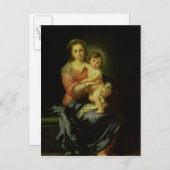 Madonna und Kind nach 1638 Postkarte (Vorne/Hinten)