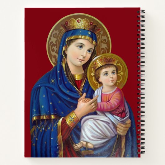 Madonna und Kind Notizblock (Rückseite)
