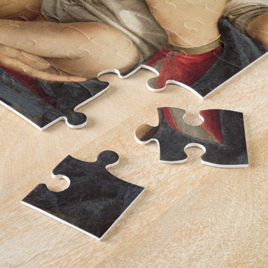 Madonna und Kind (Öl auf Platte) 2 Puzzle (Seite)
