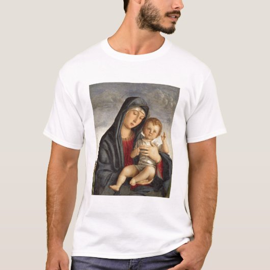 Madonna und Kind (Öl auf Platte) 2 T-Shirt (Vorderseite)