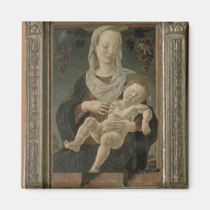 Madonna und Kind (Öl auf Platte) Magnet