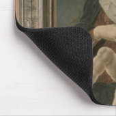 Madonna und Kind (Öl auf Platte) Mousepad (Ecke)