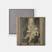 Madonna und Kind (Öl auf Tafel) Magnet (Vorderseite/Rückseite)