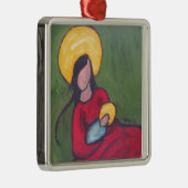 Madonna und Kind Ornament Aus Metall (Rechts)