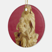 Madonna und Kind (Papiermache) Keramikornament (Links)