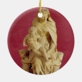 Madonna und Kind (Papiermache) Keramikornament (Hinten)