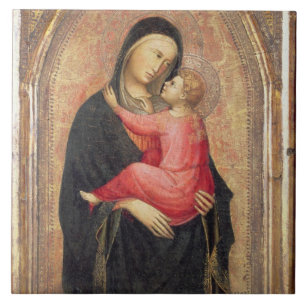 Madonna und Kind (Platte) 3 Fliese
