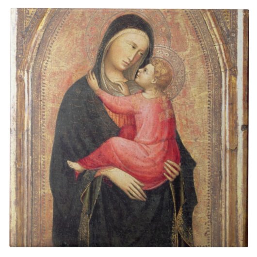 Madonna und Kind (Platte) 3 Fliese (Vorderseite)