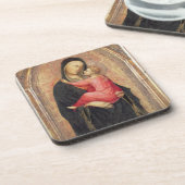 Madonna und Kind (Platte) 3 Getränkeuntersetzer (Linke Seite)