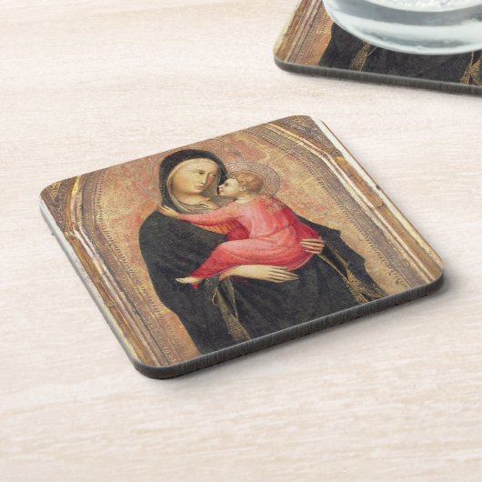 Madonna und Kind (Platte) 3 Getränkeuntersetzer (Linke Seite)