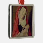 Madonna und Kind (Platte) Silbernes Ornament (Rechts)