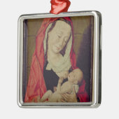Madonna und Kind (Platte) Silbernes Ornament (Links)