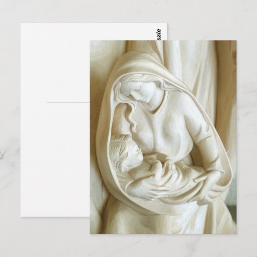 Madonna und Kind Postkarte (Vorne/Hinten)