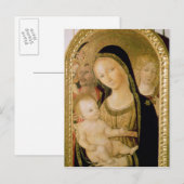 Madonna und Kind Postkarte (Vorne/Hinten)
