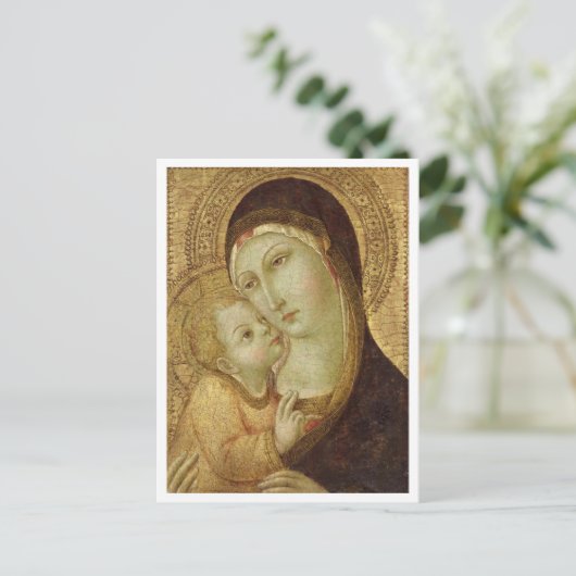 Madonna und Kind Postkarte (Stehend Vorderseite)