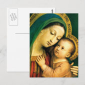 MADONNA UND KIND POSTKARTE (Vorne/Hinten)