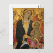 Madonna und Kind Postkarte (Vorne/Hinten)