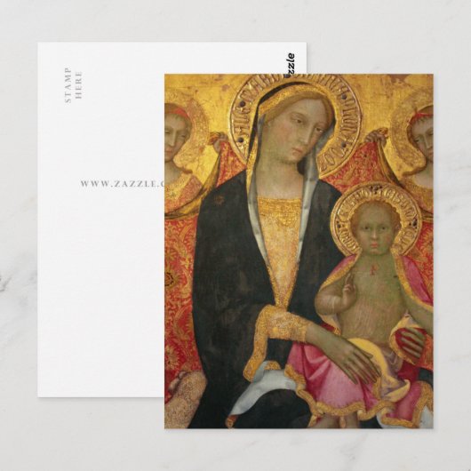 Madonna und Kind Postkarte (Vorne/Hinten)