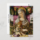 Madonna und Kind Postkarte (Vorne/Hinten)