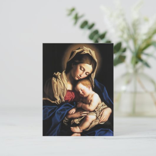 MADONNA UND KIND POSTKARTE (Stehend Vorderseite)