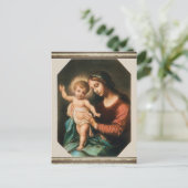 Madonna und Kind Postkarte (Stehend Vorderseite)
