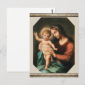 Madonna und Kind Postkarte (Vorne/Hinten)