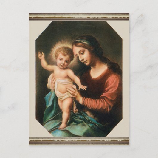 Madonna und Kind Postkarte (Vorderseite)
