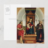 Madonna und Kind Postkarte (Vorne/Hinten)
