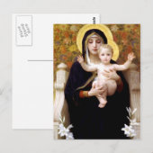 Madonna und Kind Postkarte (Vorne/Hinten)
