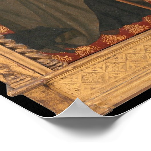 Madonna und Kind - Puccio Simone Kunstgewerbe Poster (Ecke)