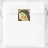 Madonna und Kind Quadratischer Aufkleber (Tasche)