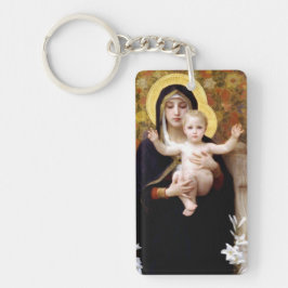 Madonna und Kind - Religiöse Magnet Schlüsselanhänger